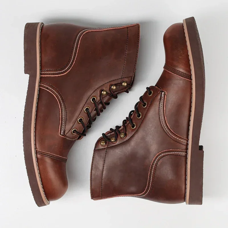 Men'S Shoes Hey Dude - Winter Vintage Werkzeug Männer Motorrad Stiefel